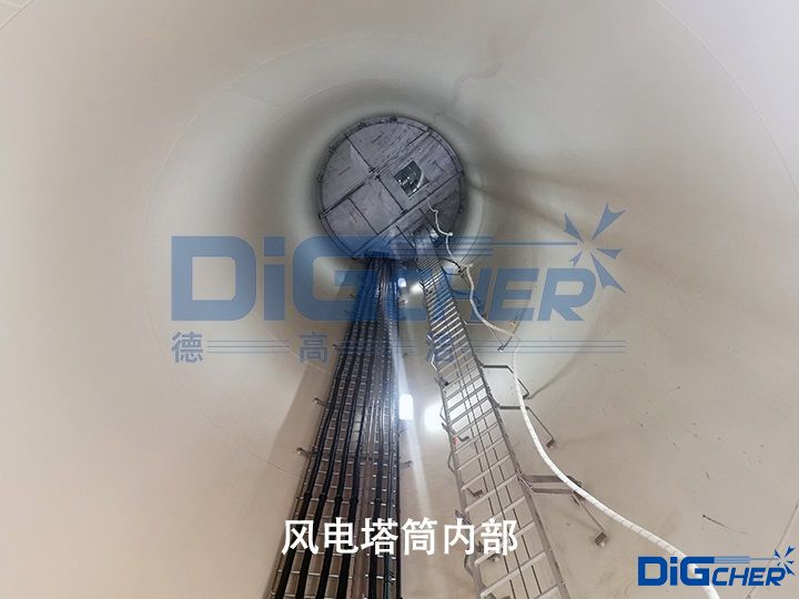 風電塔筒內(nèi)部